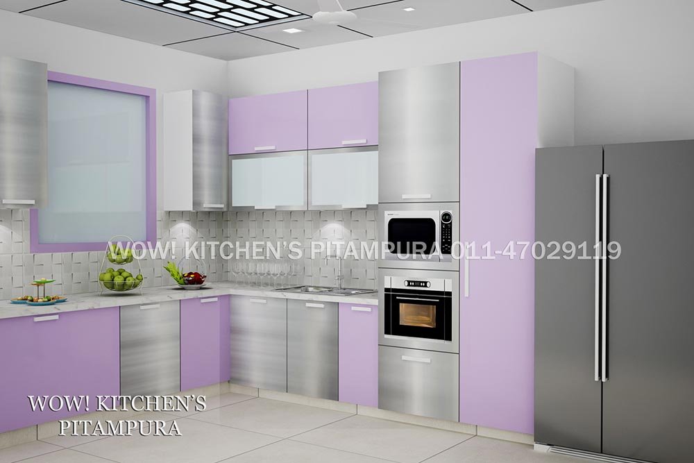 L shaped kitchen