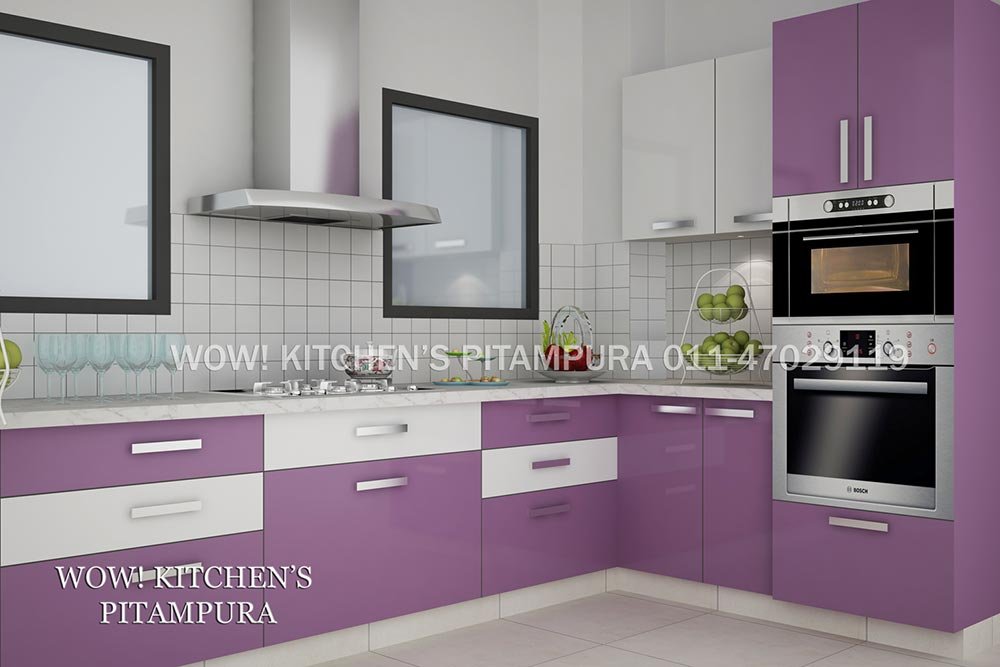 L shaped kitchen