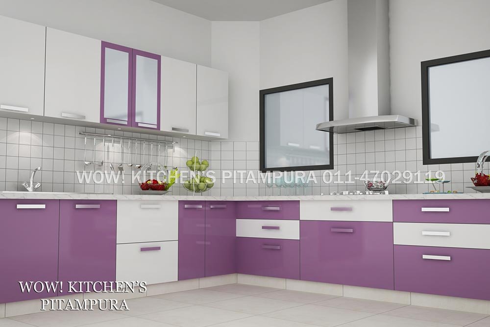 L shaped kitchen
