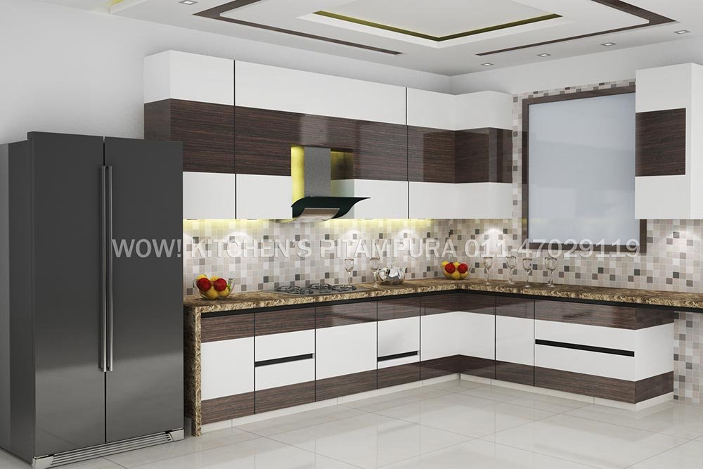 L Shaped Modular Kitchen
