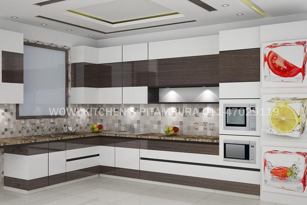 L Shaped Modular Kitchen