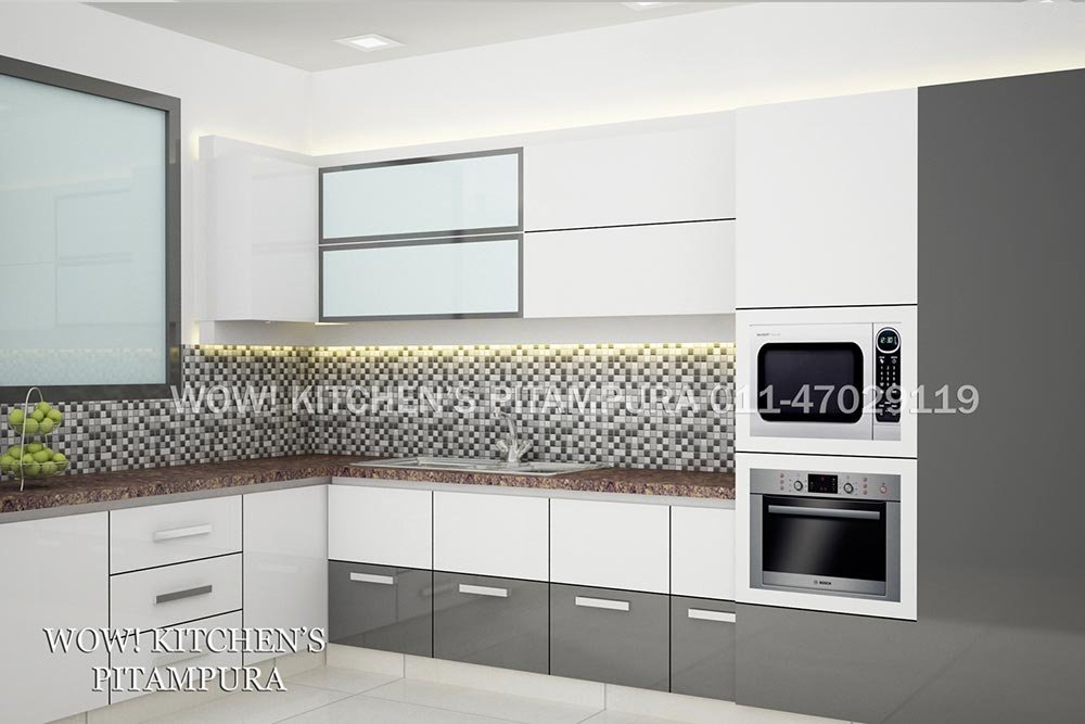 U shape kitchen design