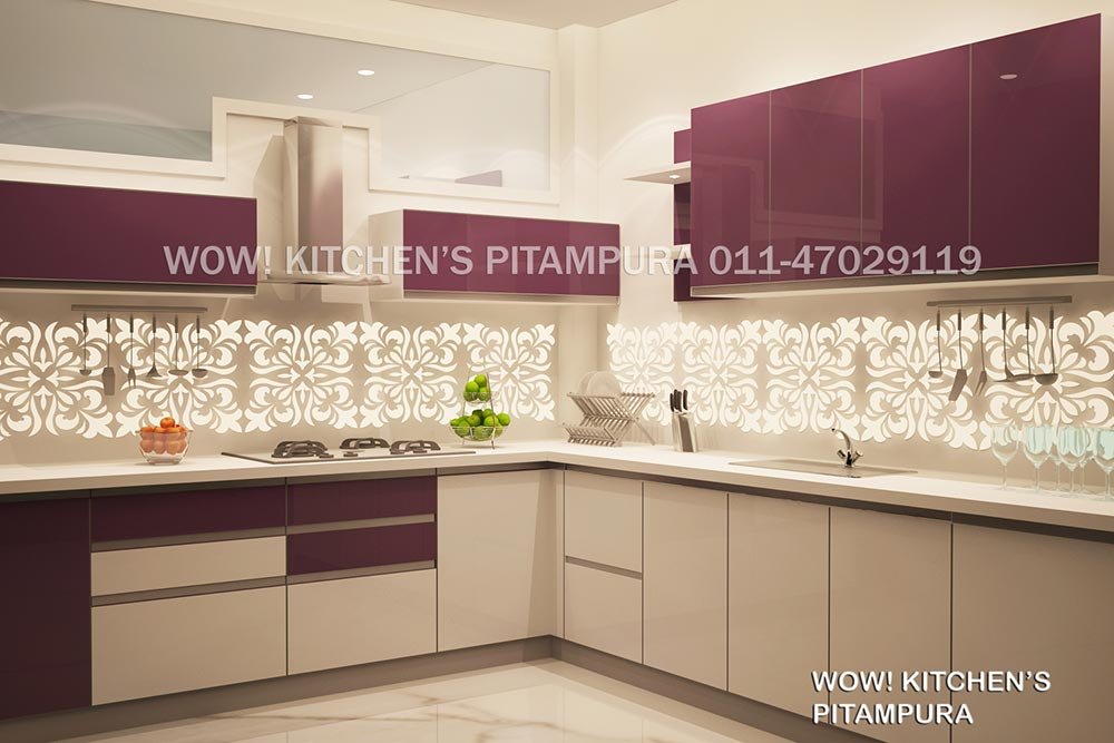 L shape kitchen design