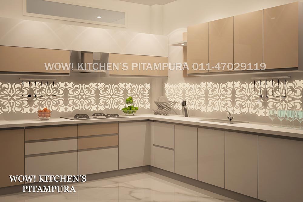 L shape kitchen design