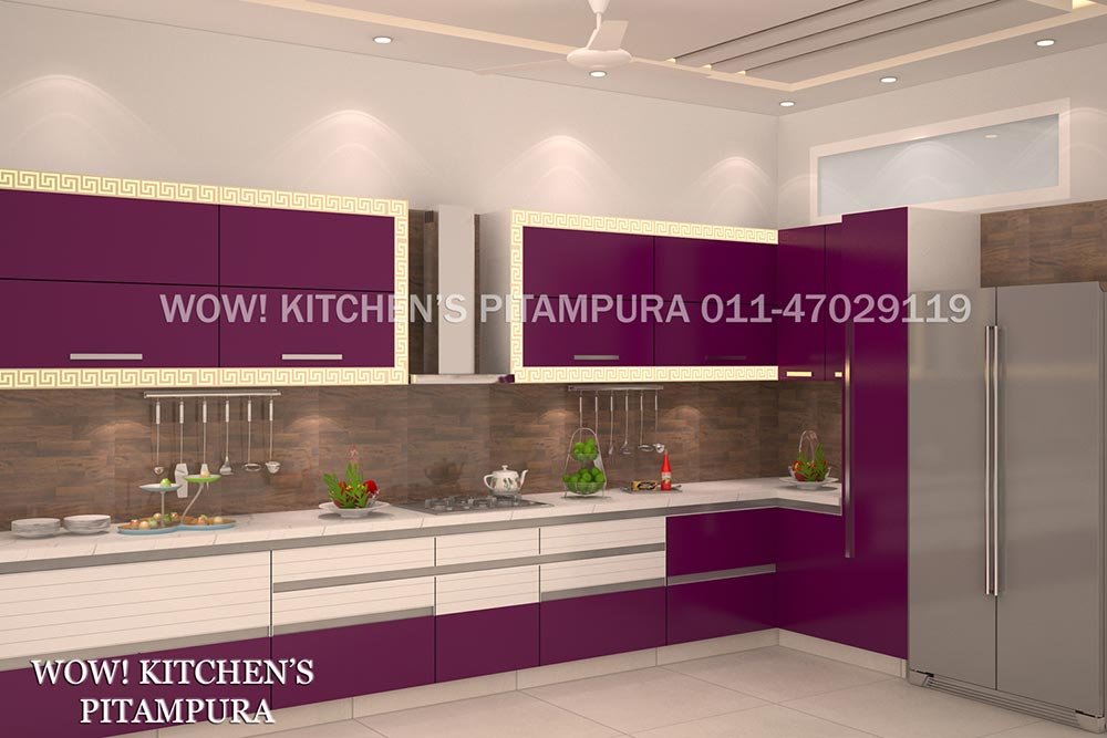 L Shaped Modular Kitchen