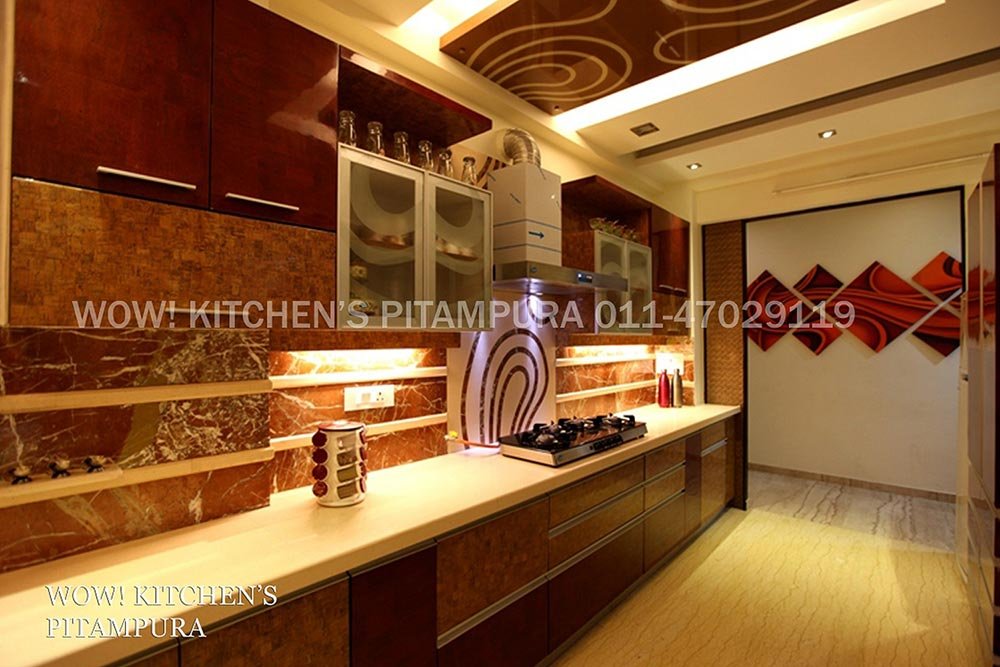 U shape kitchen design
