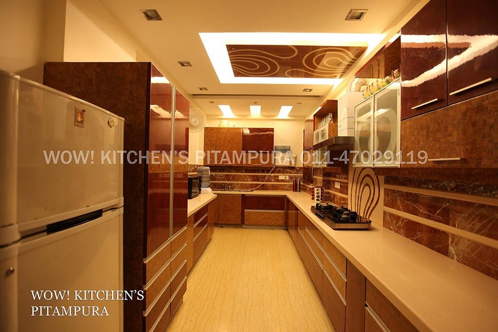 U shape kitchen design