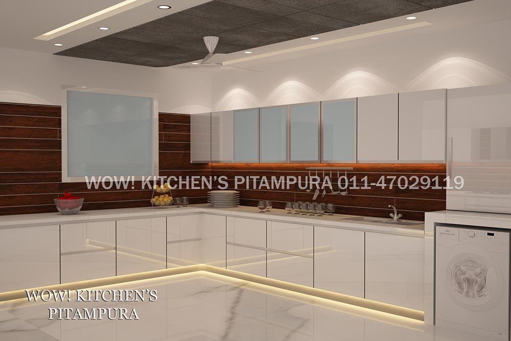 L Shaped Modular Kitchen