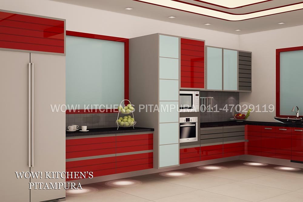 Island shape kitchen design