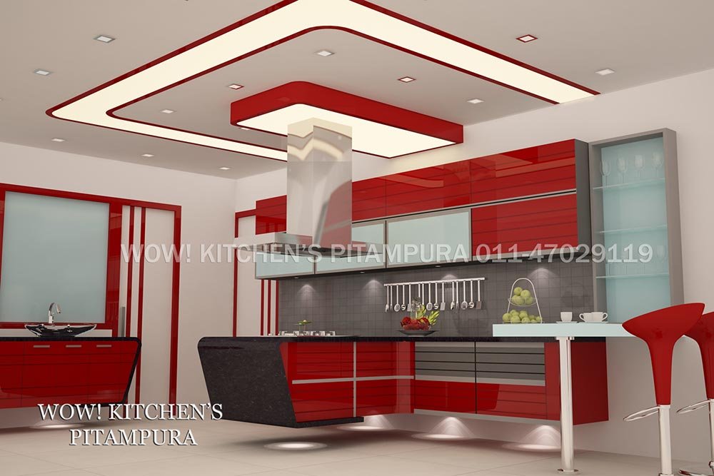 Island shape kitchen design