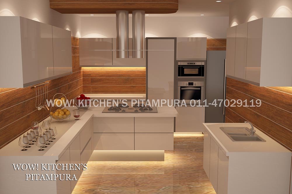 L shape kitchen design