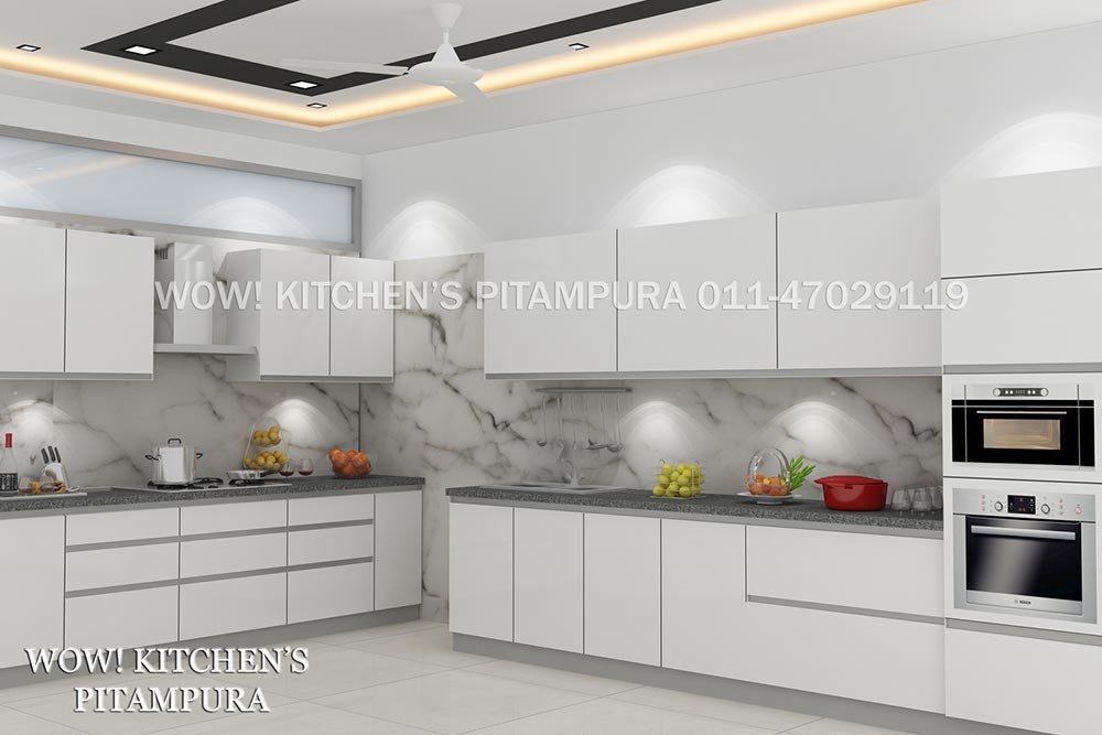 L Shaped Modular Kitchen