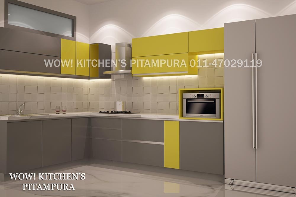 L shaped kitchen