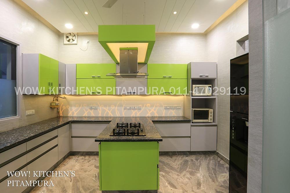 Island Shaped Modular Kitchen