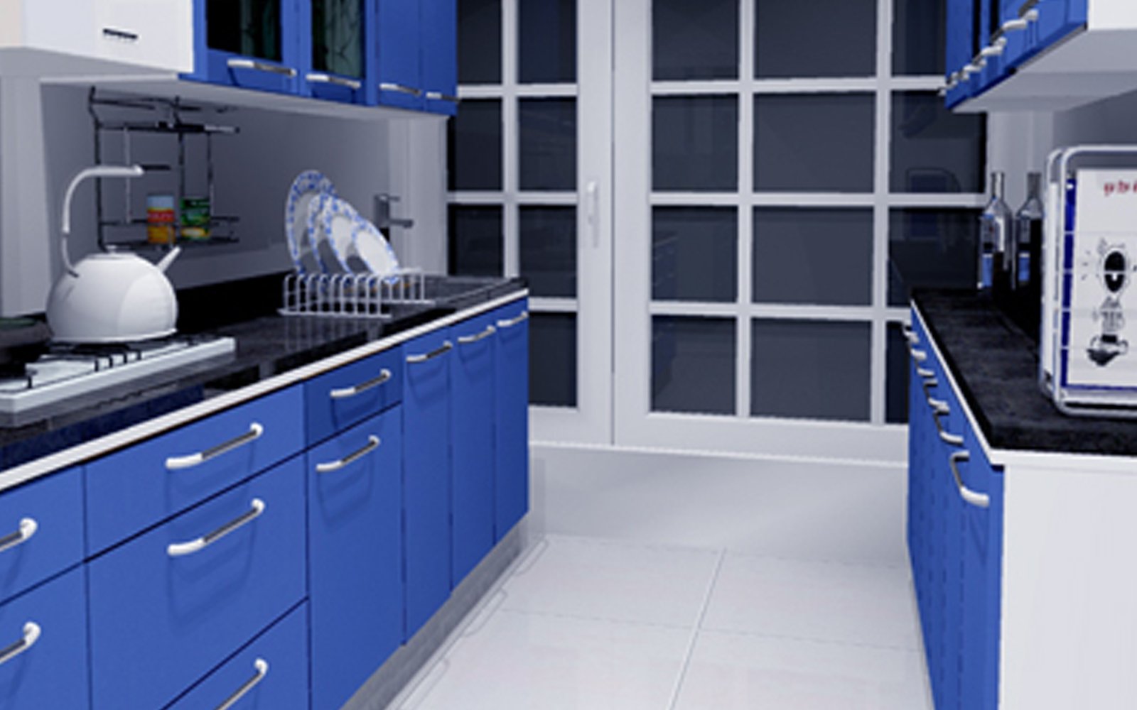 Parallel modular kitchen 
